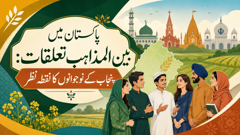 پاکستان میں بین المذاہب تعلقات: پنجاب کےنوجوانوں کا نقطہ نظر